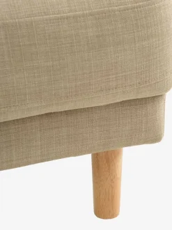 EGENSE Sofaer Med Chaiselong|Hjørnesofaer|Sofa chaiselong farvet stof/egefarve Sand