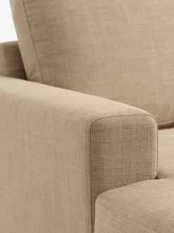 EGENSE Sofaer Med Chaiselong|Hjørnesofaer|Sofa chaiselong farvet stof/egefarve Sand