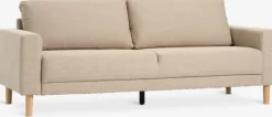 EGENSE Sofaer Med Chaiselong|Hjørnesofaer|Sofa 3-pers. farvet stof/egefarve Sand