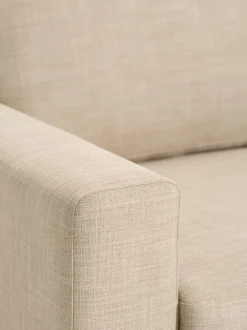 EGENSE Sofaer Med Chaiselong|Hjørnesofaer|Sofa 3-pers. farvet stof/egefarve Sand