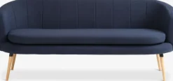 GISTRUP Sofaer Med Chaiselong|Hjørnesofaer|Sofa 3-pers. mørkeblåt stof