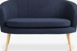 GISTRUP Sofaer Med Chaiselong|Hjørnesofaer|Sofa 2-pers. t stof Mørkeblå