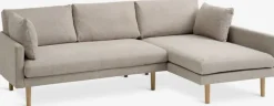 HVIDBJERG Sofaer Med Chaiselong|Hjørnesofaer|Sofa chaiselong sand