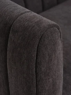 MAGLEBY Sofaer Med Chaiselong|Hjørnesofaer|Sofa 2.5-pers. mørkebrunt stof/egefarve