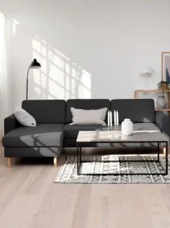 SVALBARD Sofaer Med Chaiselong|Hjørnesofaer|Sofa chaiselong Mørkegrå