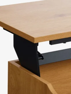 AABENRAA Hjørneborde|Sofaborde|Sofabord L110 løftbar plade/opbevaring egefarve