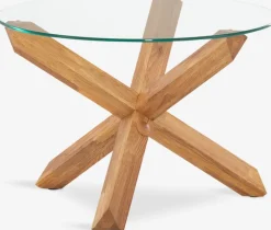 AGERBY Hjørneborde|Sofaborde|Sofabord Ø60 glas/eg