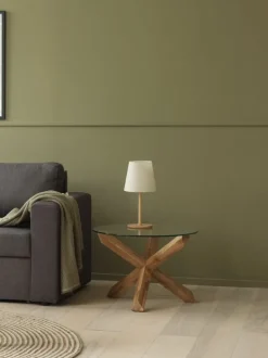 AGERBY Hjørneborde|Sofaborde|Sofabord Ø60 glas/eg