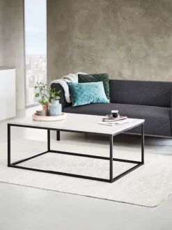 DOKKEDAL Hjørneborde|Sofaborde|Sofabord 75x115 betonfarve