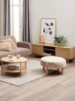 SNESLEV Hjørneborde|Sofaborde|Sofabord Ø70 egefarve