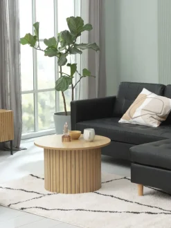 SPODSBJERG Hjørneborde|Sofaborde|Sofabord Ø67 efarve Eg