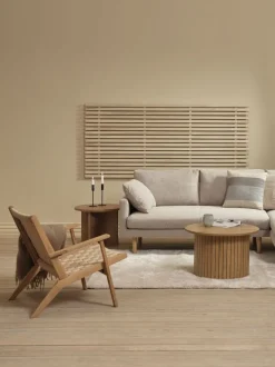 SPODSBJERG Hjørneborde|Sofaborde|Sofabord Ø67 efarve Eg