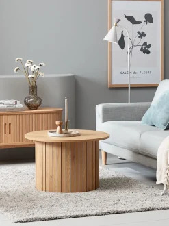SPODSBJERG Hjørneborde|Sofaborde|Sofabord Ø67 efarve Eg