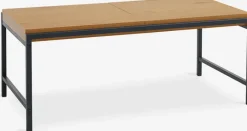 TRAPPEDAL Hjørneborde|Sofaborde|Sofabord 50x100 eg/sort