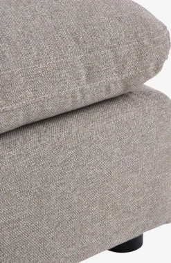 LUNDBY Sofaer Med Chaiselong|Hjørnesofaer|Sofamodul chaiselong/puf sandfarvet stof