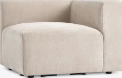 SKEJBY Sofaer Med Chaiselong|Hjørnesofaer|Sofamodul hjørne/ende sandfarvet stof