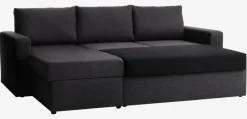 MARSLEV Sovesofaer|Sovesofaer|Sovesofa chaiselong t stof Mørkegrå