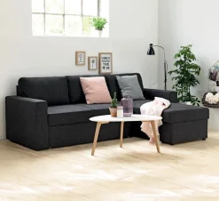 MARSLEV Sovesofaer|Sovesofaer|Sovesofa chaiselong t stof Mørkegrå