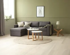 MARSLEV Sovesofaer|Sovesofaer|Sovesofa chaiselong t stof Mørkegrå