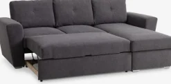 VEJLBY Sovesofaer|Sovesofaer|Sovesofa chaiselong t stof Mørkegrå