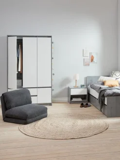 VEGGER Børnemøbler|Sovestol gråt stof