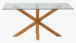 AGERBY Spiseborde|Spisebord 90x160 glas/eg