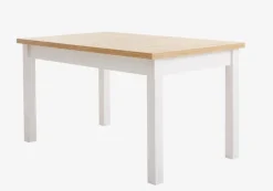 MARKSKEL Spiseborde|Spisebord 90x150/193 hvid/egefarve Hvid+Eg
