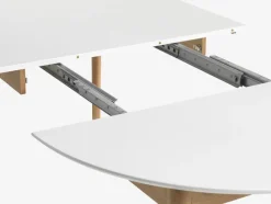 MARSTRAND Spiseborde|Spisebord Ø110/110x200 hvid/natur Hvid+Natur