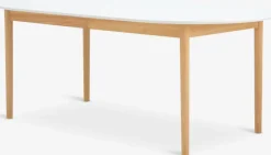 MARSTRAND Spiseborde|Spisebord 100x200/280 hvid/natur Hvid+Natur