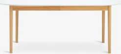 MARSTRAND Spiseborde|Spisebord 100x200/280 hvid/natur Hvid+Natur