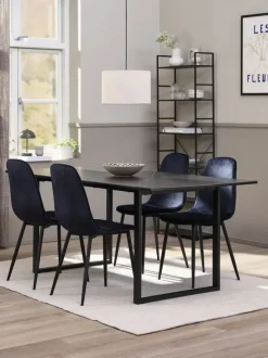 MOSELUND Spiseborde|Spisebord 90x180 keramik sort