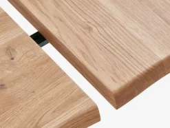 ROSLEV Spiseborde|Spisebord 95x200 eg natur/sort