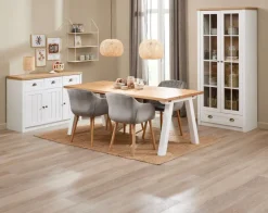 SKAGEN Spiseborde|Spisebord 90x200 eg/hvid