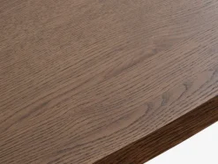 SKOVLUNDE Spiseborde|Spisebord 90x200 mørk eg Mørkeg+Sort