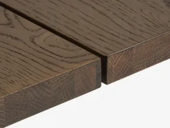 SKOVLUNDE Spiseborde|Spisebord 90x160 mørk eg Mørkeg+Sort