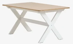VISLINGE Spiseborde|Spisebord 90x150 natur/hvid