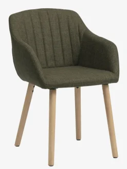 ADSLEV Spisebordsstole|Spisebordsstol t stof/egefarve Olivengrøn