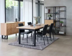 ASAA Spisebordsstole|Spisebordsstol sort kunstlæder