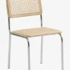 HASSING Spisebordsstole|Spisebordsstol rattan/krom