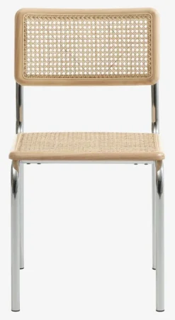 HASSING Spisebordsstole|Spisebordsstol rattan/krom