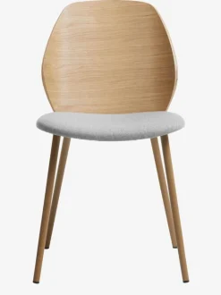 HORNE Spisebordsstole|Spisebordsstol lysegrå/eg