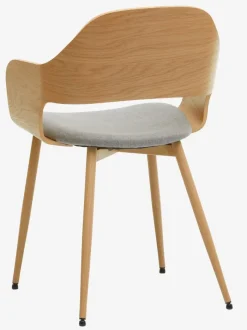 HVIDOVRE Spisebordsstole|Spisebordsstol lys eg/råt stof Lyseg