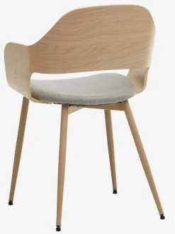 HVIDOVRE Spisebordsstole|Spisebordsstol lys eg/råt stof Lyseg