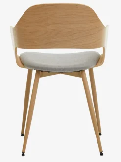 HVIDOVRE Spisebordsstole|Spisebordsstol lys eg/råt stof Lyseg