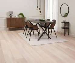 HVIDOVRE Spisebordsstole|Spisebordsstol mørk eg/sort stof Mørkeg