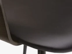 HVIDOVRE Spisebordsstole|Spisebordsstol mørk eg/sort stof Mørkeg