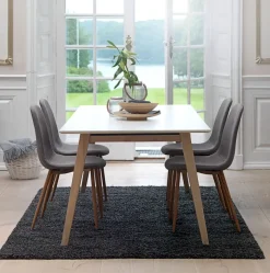 JONSTRUP Spisebordsstole|Spisebordsstol t stof/egefarve Grå