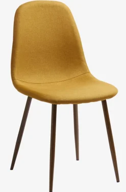 JONSTRUP Spisebordsstole|Spisebordsstol farvet stof/mørk eg Karry