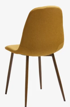 JONSTRUP Spisebordsstole|Spisebordsstol farvet stof/mørk eg Karry