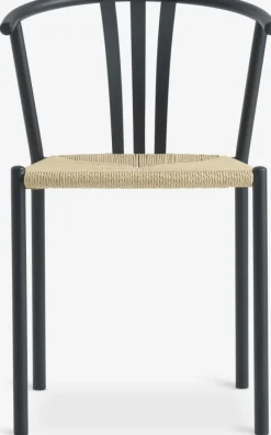 JYDERUP Spisebordsstole|Spisebordsstol sort/natur